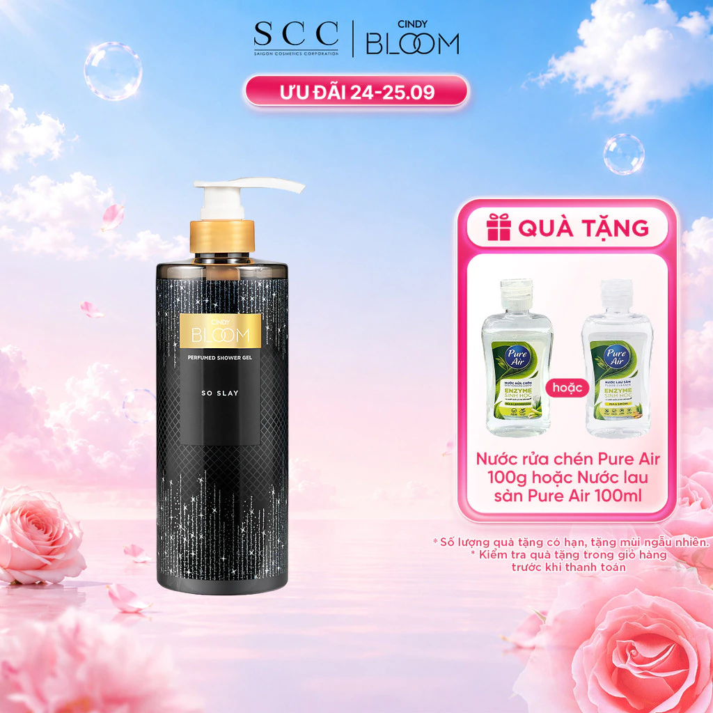 Sữa Tắm Nước Hoa CINDY BLOOM So Slay Hương Cuốn Hút, Thanh Lịch 640g