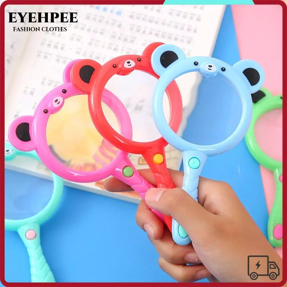 Ống kính kính kính đọc sách EYEHPEE, Kính lúp cầm tay hoạt hình dễ thương PP, Quà tặng khám phá ngoài trời Đồ chơi giáo dục