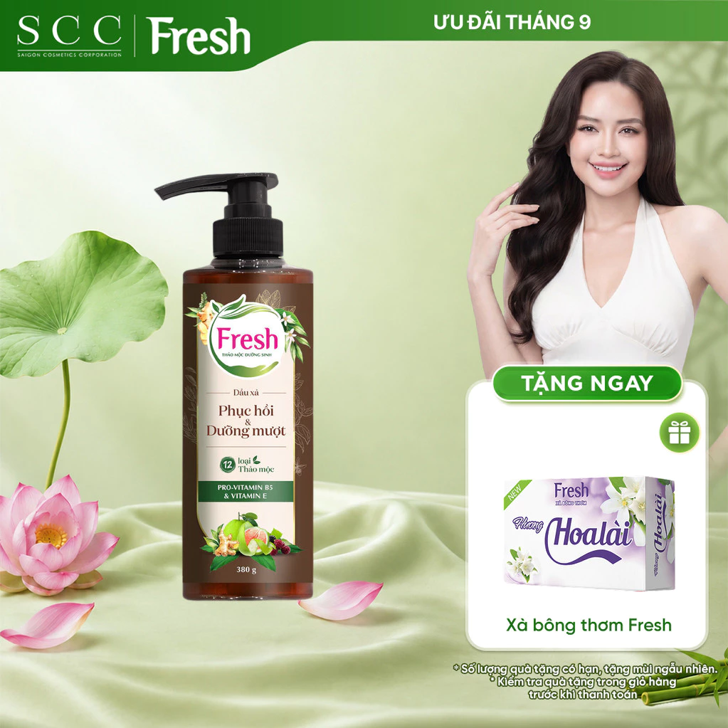 Dầu Xả FRESH Thảo Mộc Dưỡng Sinh Phục Hồi Và Dưỡng Mượt Tóc Hư Tổn 380g
