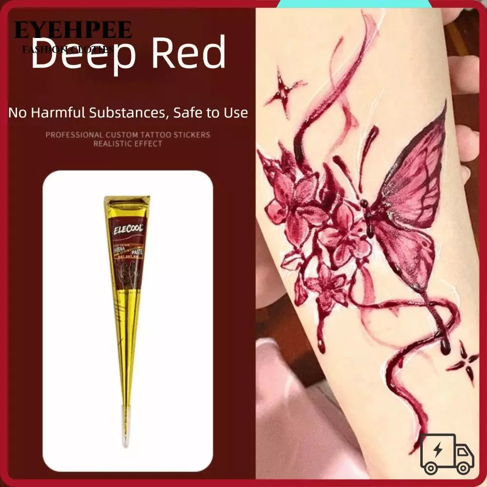EYEHPEE Henna Kem Xăm Dạng Que Màu Nâu Đen, Thích Hợp Cho Nghệ Thuật Mehndi Và Hình Xăm Tạm Thời
