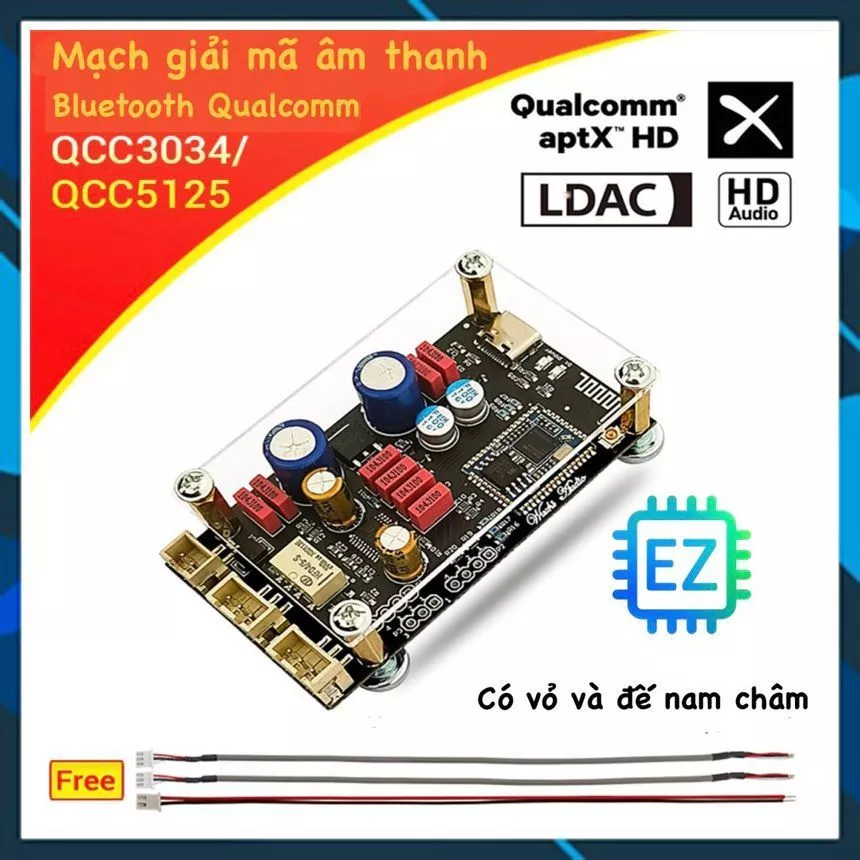 Mạch Giải Mã Âm Thanh Bluetooth APTX/DAC QCC 3034, 5125