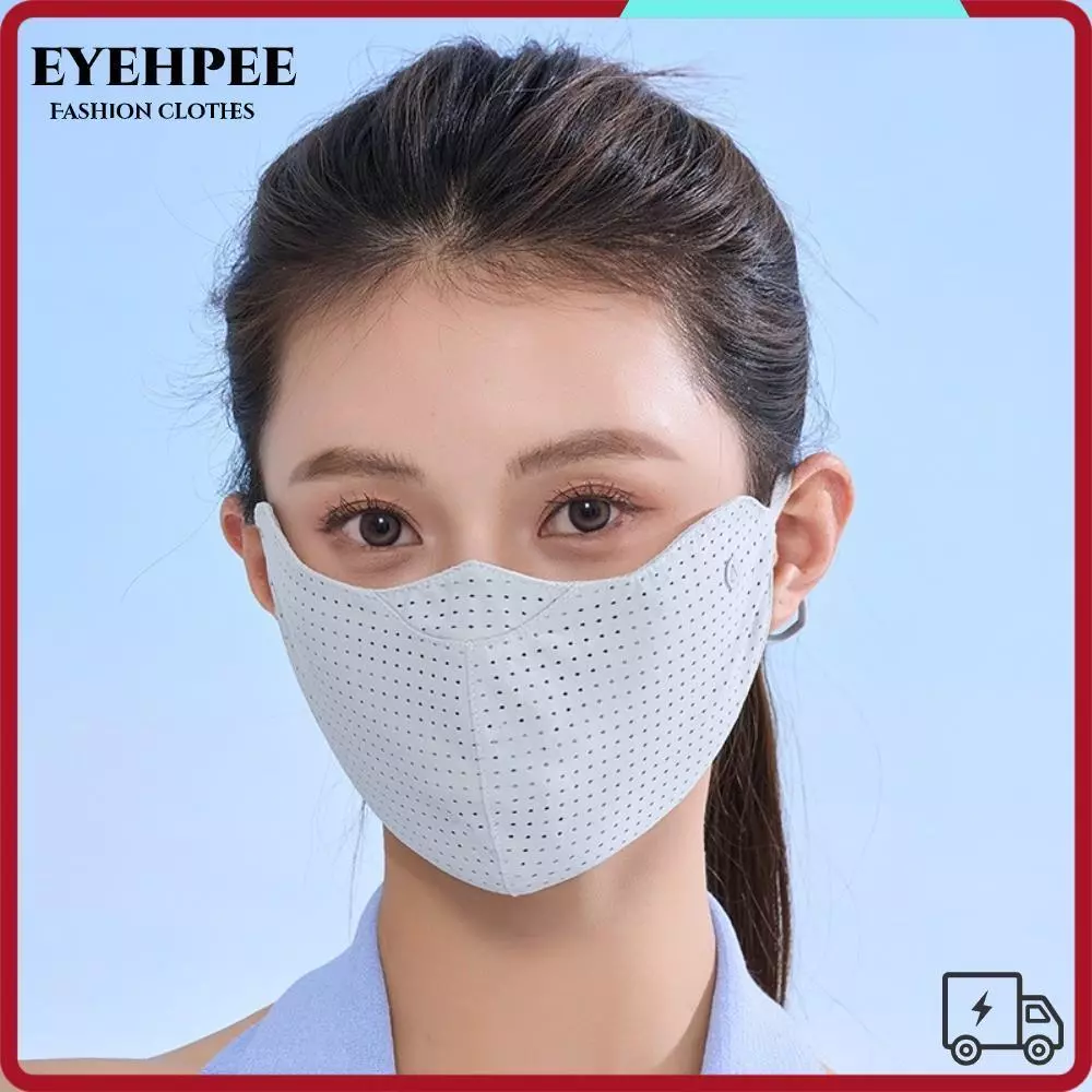 EYEHPEE Khăn Lụa Giặt Được Chống Nắng Thoáng Khí Chống Tia UV Chống Bụi Unisex Thể Thao Ngoài Trời