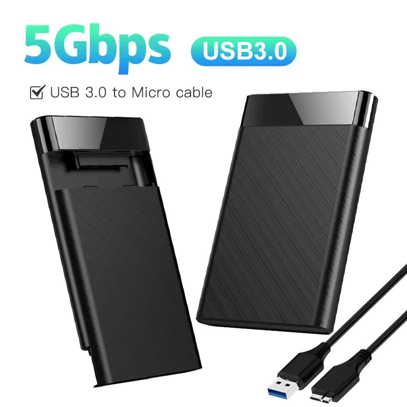 Vỏ ổ cứng gắn ngoài 2,5 Inch USB 3.0 2.0 Vỏ đĩa cứng 6TB Hỗ trợ 7mm 9,5mm SATA SSD HDD cho máy tính xách tay PC Mobile