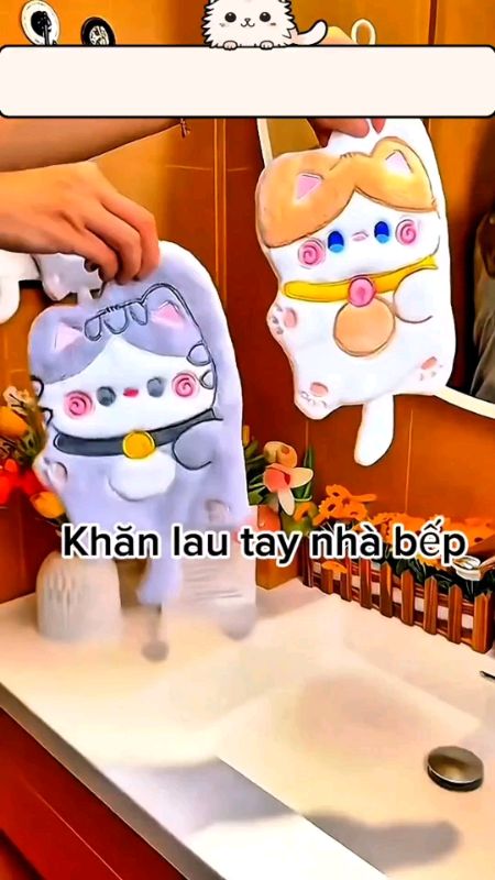 Khăn lau tay nhà bếp xinh #khanlautaynhabep #SandealcungKOL #HangMoiVe #LuotVuiMuaLien #ShopeeVideo #ShopeeCreator