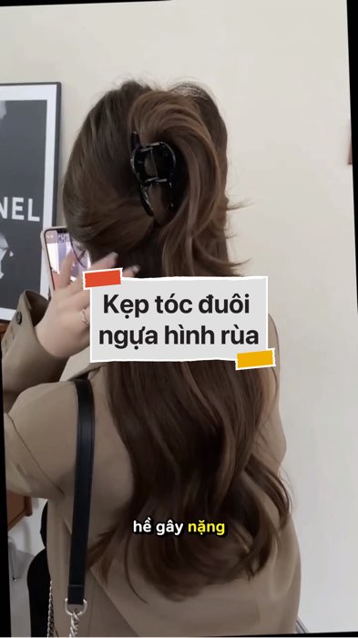 Kẹp tóc đuôi ngựa hình rùa #VideohangThoiTrang#shopeestyle#ShopeeVideo#ShopeeCreator#LuotVuiMuaLien#KOLUyTin #diumi335