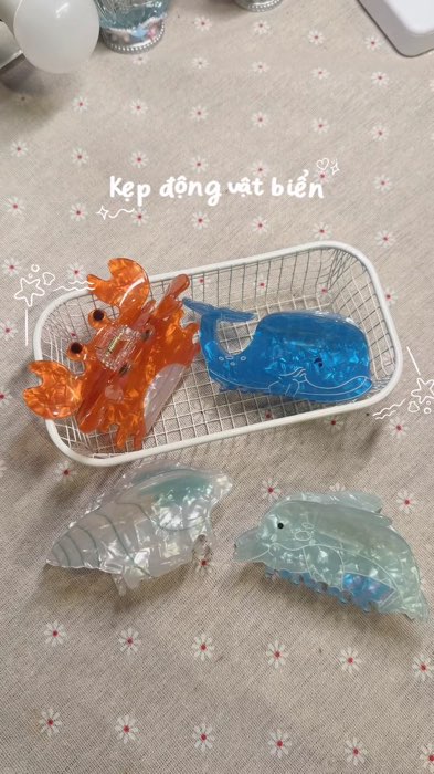 Kẹp tóc động vật biển #keptoc#shoppevideo #phukien #xuhuong