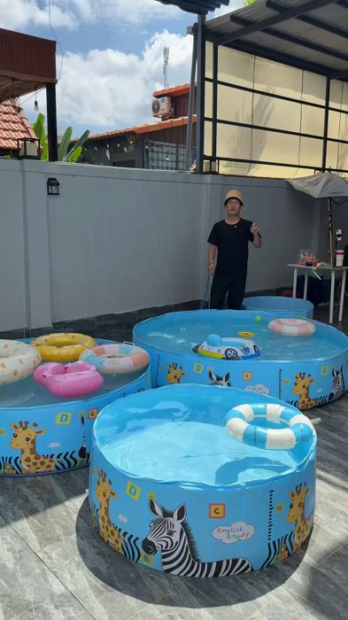 Bể bơi gấp gọn không cần bơm hơi #beboigapgon #beboichobe #HangMoiVe #KOLUyTin #ShopeeVideo #LuotVuiMuaLien