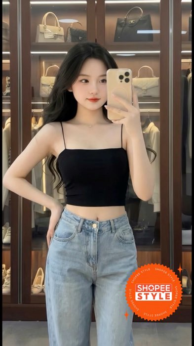 Áo 2 dây sợi bún #ShopeeCreator #luotvuimualien #VideohangThoiTrang #shopeevideo