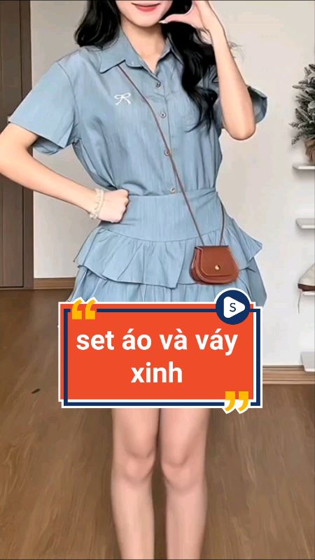 Set đồ nữ xinh xắn #setdonu #setvaynu #HangMoiVe #ShopeeCreator #VideohangThoiTrang #LuotVuiMuaLien
