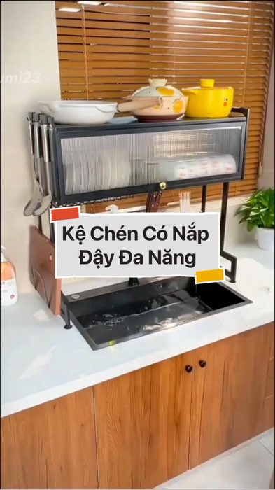 Kệ Chén Có Nắp Đậy Đa Năng #VideoHangGiaDung#shopeestyle#ShopeeVideo#ShopeeCreator #LuotVuiMuaLien #diumi923