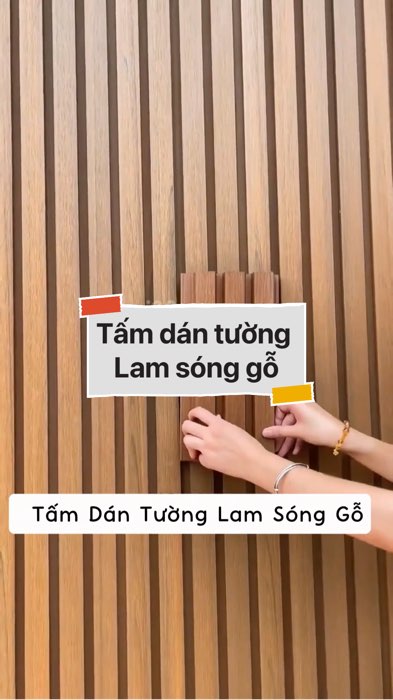 Tấm dán tường Lam sóng gỗ #VideohangNhaCua#shopeestyle#ShopeeVideo#ShopeeCreator #LuotVuiMuaLien#KOLUyTin#Videomuasam #SandealcungKOL #diumi926