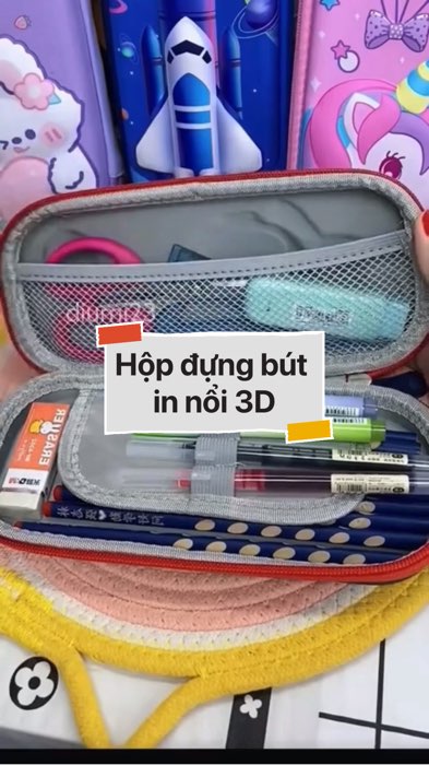 Hộp đựng bút in nổi 3D #videohangvanphongpham#shopeestyle#ShopeeVideo#ShopeeCreator #LuotVuiMuaLien #diumi949