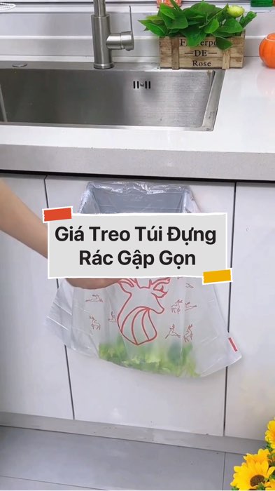 Giá Treo Túi Đựng Rác Gập Gọn #VideoHangGiaDung#shopeestyle#ShopeeVideo#ShopeeCreator #LuotVuiMuaLien #diumi978