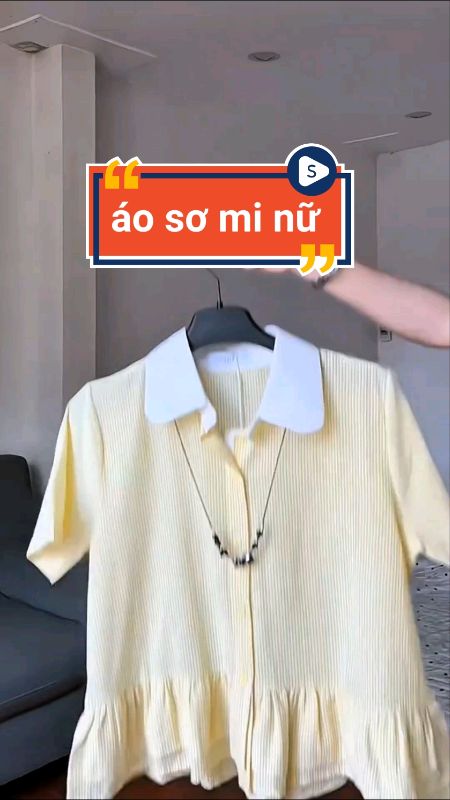 Áo sơ mi nữ xinh #aosominu #aokieunu #ShopeeCreator #videohangThoiTrang #LuotVuiMuaLien #sandealcungKOL #HangMoiVe #shopeeVideo