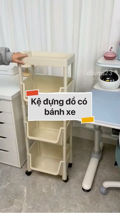 ￼Kệ đựng đồ có bánh xe #VideoHangGiaDung#shopeestyle#ShopeeVideo#ShopeeCreator #LuotVuiMuaLien #diumi31
