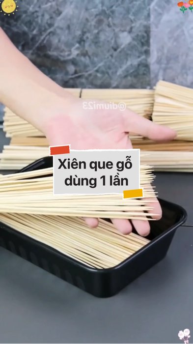 Xiên que gỗ dùng 1 lần #VideohangTieuDung #shopeestyle#ShopeeVideo#ShopeeCreator #LuotVuiMuaLien#KOLUyTin#Videomuasam #SandealcungKOL #diumi63
