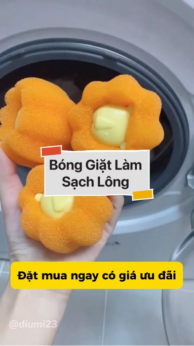 ￼￼Bóng Giặt Làm Sạch Lông Mèo, Sơ Vải, Tóc Khỏi Quần Áo #VideohangDoiSong#ShopeeVideo#ShopeeCreator #LuotVuiMuaLien#KOLUyTin#Videomuasam #diumi84
