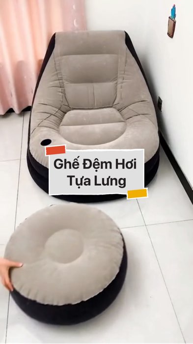 ￼Ghế Đệm Hơi Tựa Lưng #VideoHangGiaDung#shopeestyle#ShopeeVideo#ShopeeCreator #LuotVuiMuaLien #diumi112
