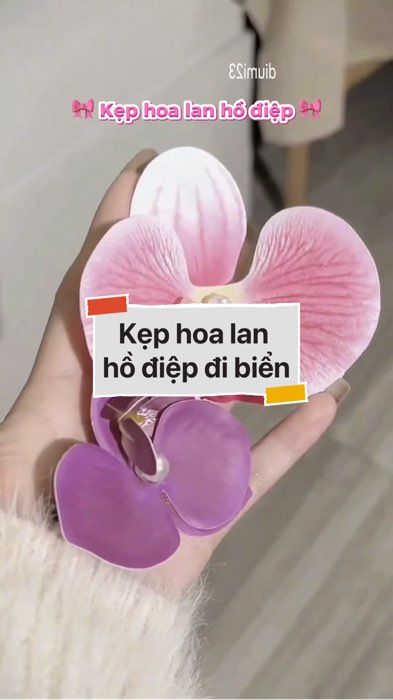 Kẹp hoa lan hồ điệp đi biển #VideohangThoiTrang#shopeestyle#ShopeeVideo#ShopeeCreator#LuotVuiMuaLien#KOLUyTin #diumi229