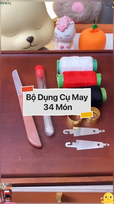 Bộ Dụng Cụ May 34 Món #VideohangDoiSong#ShopeeVideo#ShopeeCreator #LuotVuiMuaLien#KOLUyTin#Videomuasam #SandealcungKOL #diumi285
