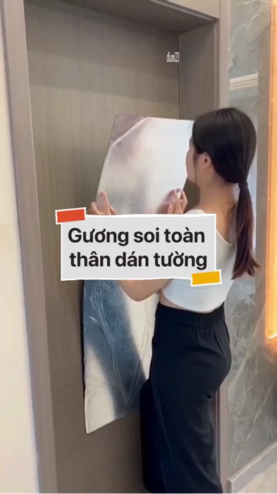 Gương soi toàn thân dán tường #VideoHangGiaDung#shopeestyle#ShopeeVideo#ShopeeCreator #LuotVuiMuaLien #diumi310