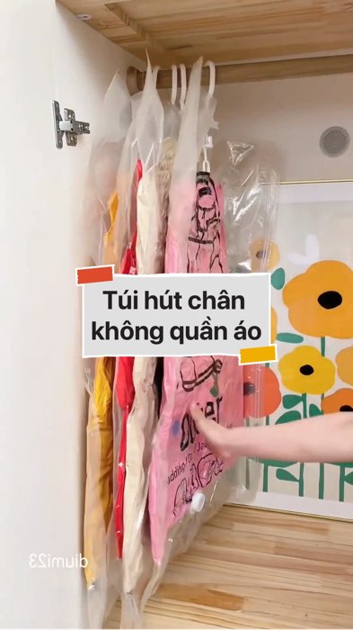 Túi hút chân không treo quần áo #VideohangDoiSong#ShopeeVideo#ShopeeCreator #LuotVuiMuaLien#KOLUyTin#Videomuasam #SandealcungKOL #diumi314