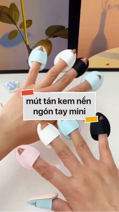 mút tán kem nền ngón tay mini #VideohangLamDep#shopeestyle#ShopeeVideo#ShopeeCreator #LuotVuiMuaLien#KOLUyTin#Videomuasam #SandealcungKOL #diumi145