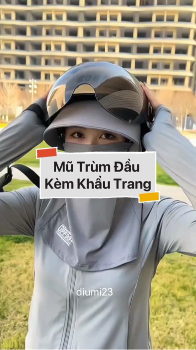 ￼Mũ Trùm Đầu Kèm Khẩu Trang #VideohangThoiTrang#shopeestyle#ShopeeVideo#ShopeeCreator#LuotVuiMuaLien#KOLUyTin #diumi154