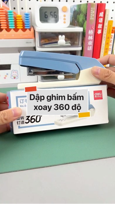 Dập ghim bấm xoay chiều 360 độ #videohangvanphongpham#shopeestyle#ShopeeVideo#ShopeeCreator #LuotVuiMuaLien #diumi160