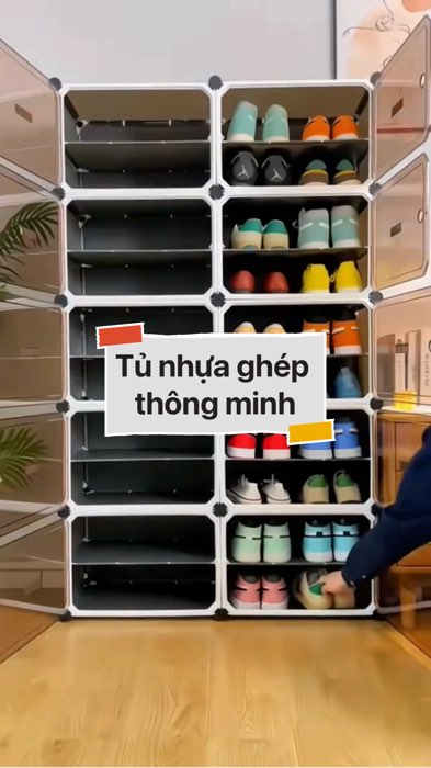 Tủ nhựa ghép thông minh #VideoHangGiaDung#shopeestyle#ShopeeVideo#ShopeeCreator #LuotVuiMuaLien #diumi194