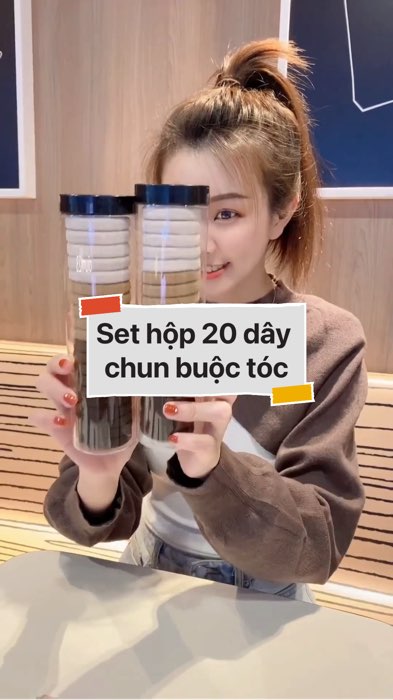 ￼Set hộp 20 dây chun buộc tóc #VideohangThoiTrang#shopeestyle#ShopeeVideo#ShopeeCreator#LuotVuiMuaLien#KOLUyTin #diumi266