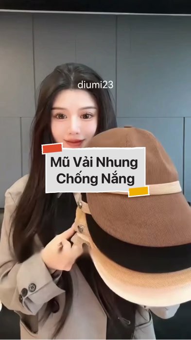 ￼Mũ Vải Nhung Chống Nắng #VideohangThoiTrang#shopeestyle#ShopeeVideo#ShopeeCreator#LuotVuiMuaLien#KOLUyTin #diumi271