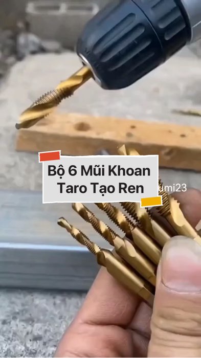 ￼Bộ 6 Mũi Khoan Taro Tạo Ren #VideohangDoiSong#ShopeeVideo#ShopeeCreator #LuotVuiMuaLien#KOLUyTin#Videomuasam #SandealcungKOL #diumi319