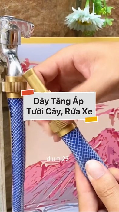Dây Tăng Áp Tưới Cây, Rửa Xe #VideohangDoiSong#ShopeeVideo#ShopeeCreator #LuotVuiMuaLien#KOLUyTin#Videomuasam #SandealcungKOL #diumi326