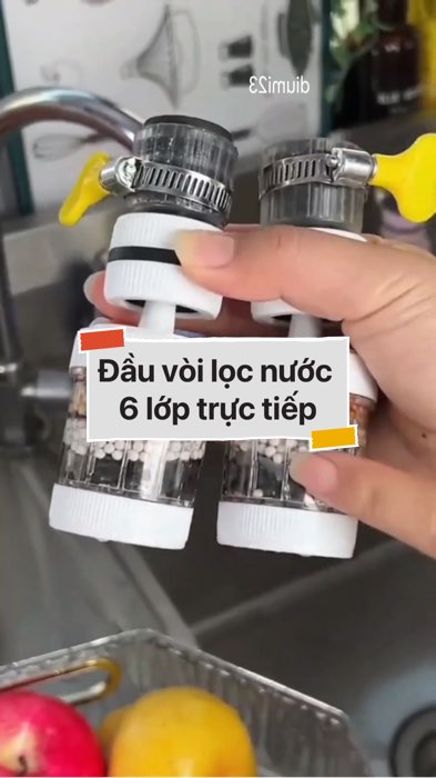 ￼Đầu vòi lọc nước trực tiếp 6 lớp #VideoHangGiaDung#shopeestyle#ShopeeVideo#ShopeeCreator #LuotVuiMuaLien #diumi382