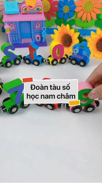 Đoàn tàu số học nam châm #VideoHangMevaBe#shopeestyle#ShopeeVideo#ShopeeCreator#LuotVuiMuaLien #diumi403
