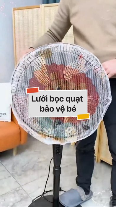 Lưới bọc quạt an toàn cho bé #VideoHangMevaBe#shopeestyle#ShopeeVideo#ShopeeCreator#LuotVuiMuaLien #diumi476