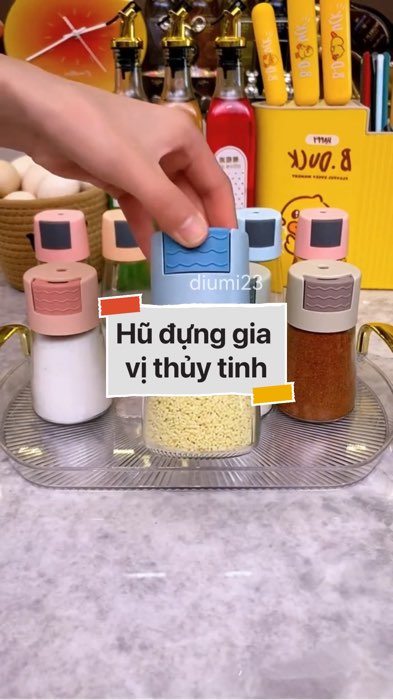 ￼Hũ đựng gia vị thủy tinh #VideoHangGiaDung#shopeestyle#ShopeeVideo#ShopeeCreator #LuotVuiMuaLien #diumi523