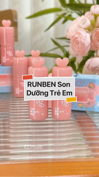 ￼RUNBEN Son Dưỡng Môi Trẻ Em #VideohangLamDep#shopeestyle#ShopeeVideo#ShopeeCreator #LuotVuiMuaLien#KOLUyTin#Videomuasam #SandealcungKOL #diumi525