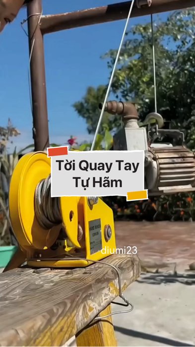 Tời Quay Tay Tự Hãm #VideohangDoiSong#ShopeeVideo#ShopeeCreator #LuotVuiMuaLien#KOLUyTin#Videomuasam #SandealcungKOL #diumi553