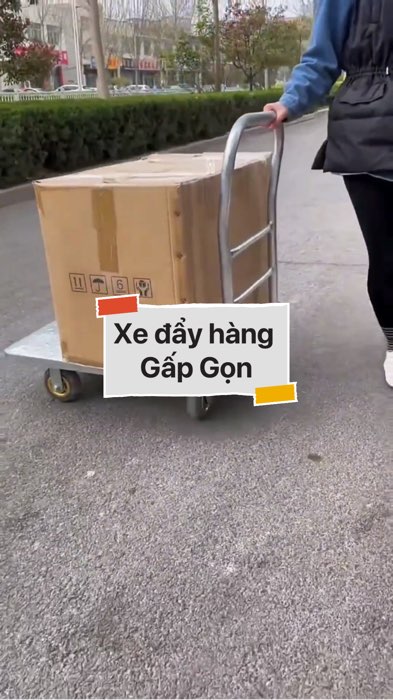 Xe đẩy hàng Gấp Gọn #VideohangDoiSong#ShopeeVideo#ShopeeCreator #LuotVuiMuaLien#KOLUyTin#Videomuasam #SandealcungKOL #diumi604