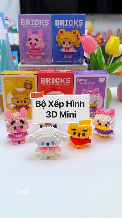 ￼Bộ Xếp Hình 3D Mini #VideohangDoiSong#ShopeeVideo#ShopeeCreator #LuotVuiMuaLien#KOLUyTin#Videomuasam #SandealcungKOL #diumi606