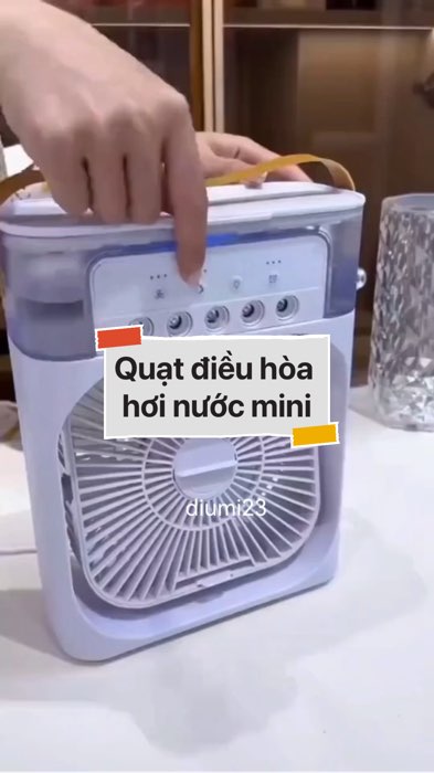 ￼Quạt điều hòa hơi nước mini #VideohangDienTu#shopeestyle#ShopeeVideo#ShopeeCreator #LuotVuiMuaLien#KOLUyTin#Videomuasam #SandealcungKOL #diumi616