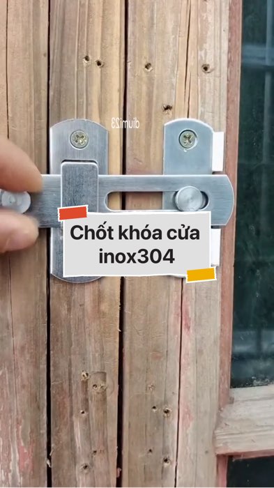 Chốt khóa cửa inox304 #VideohangNhaCua#shopeestyle#ShopeeVideo#ShopeeCreator #LuotVuiMuaLien#KOLUyTin#Videomuasam #SandealcungKOL #diumi639