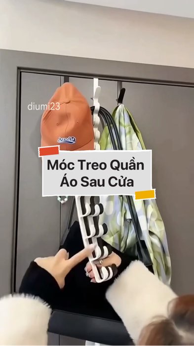 ￼Móc Treo Quần Áo Sau Cửa #VideoHangGiaDung#shopeestyle#ShopeeVideo#ShopeeCreator #LuotVuiMuaLien #diumi670