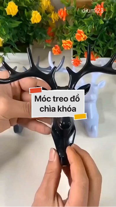 ￼Móc treo đồ chìa khóa sừng đầu hươu #VideoHangGiaDung#shopeestyle#ShopeeVideo#ShopeeCreator #LuotVuiMuaLien #diumi671
