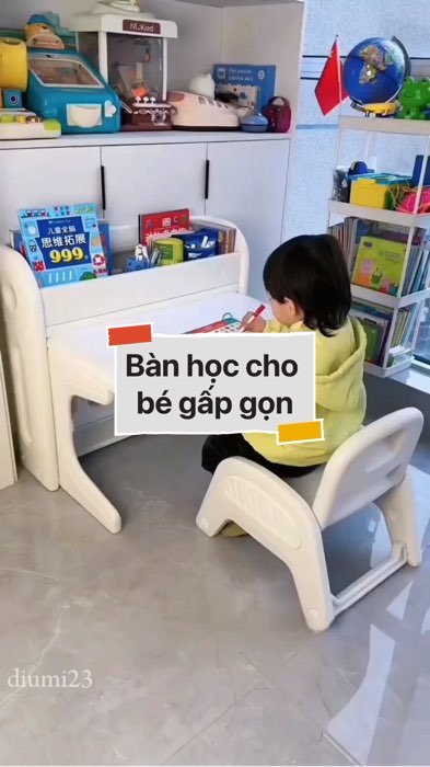 Bàn học cho bé gấp gọn #VideoHangGiaDung#shopeestyle#ShopeeVideo#ShopeeCreator #LuotVuiMuaLien #diumi695
