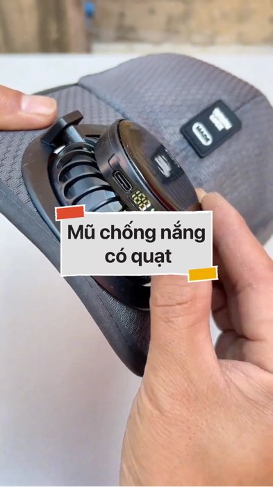 Mũ chống nắng có quạt #VideohangDoiSong#ShopeeVideo#ShopeeCreator #LuotVuiMuaLien#KOLUyTin#Videomuasam #SandealcungKOL #diumi749