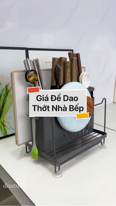 Giá Để Dao Thớt Nhà Bếp #VideoHangGiaDung#shopeestyle#ShopeeVideo#ShopeeCreator #LuotVuiMuaLien #diumi897