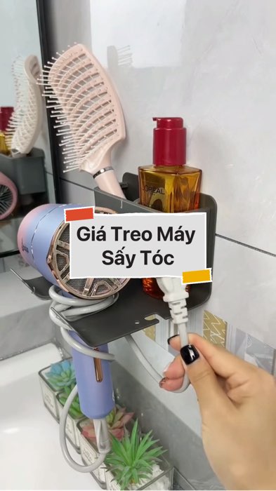 ￼Giá Treo Máy Sấy Tóc #VideoHangGiaDung#shopeestyle#ShopeeVideo#ShopeeCreator #LuotVuiMuaLien #diumi14